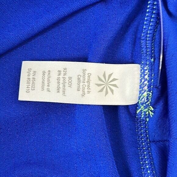 Athleta Sprint Skort Skirt Womens Small Blue Athletic Golf Tennis Pull on Print - Picture 6 of 11